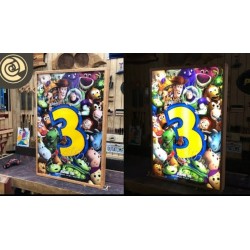 ورق طابعة ملونة بلاستك للصور طباعة خلفية مضيء من الامام باك برنت فلم 145 مايكرو 10 ورقات